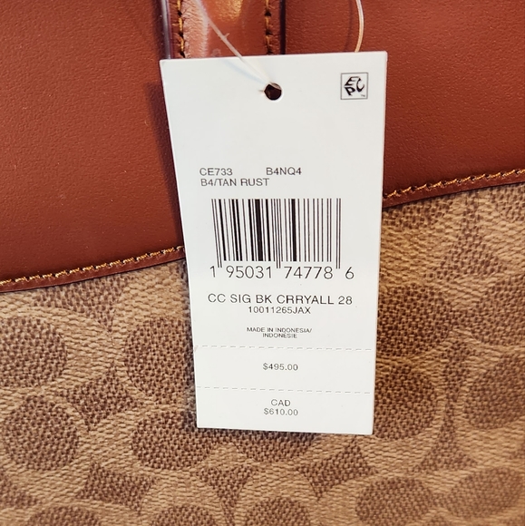 SOLD Coach Brooke Carryall 28 - Picture 6 of 13